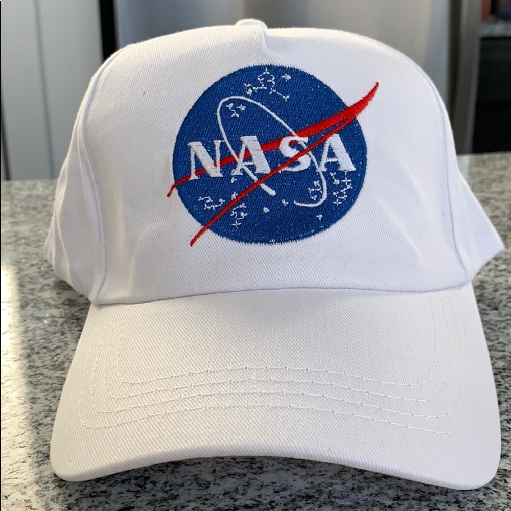 New! embroidered, adjustable NASA baseball hat.